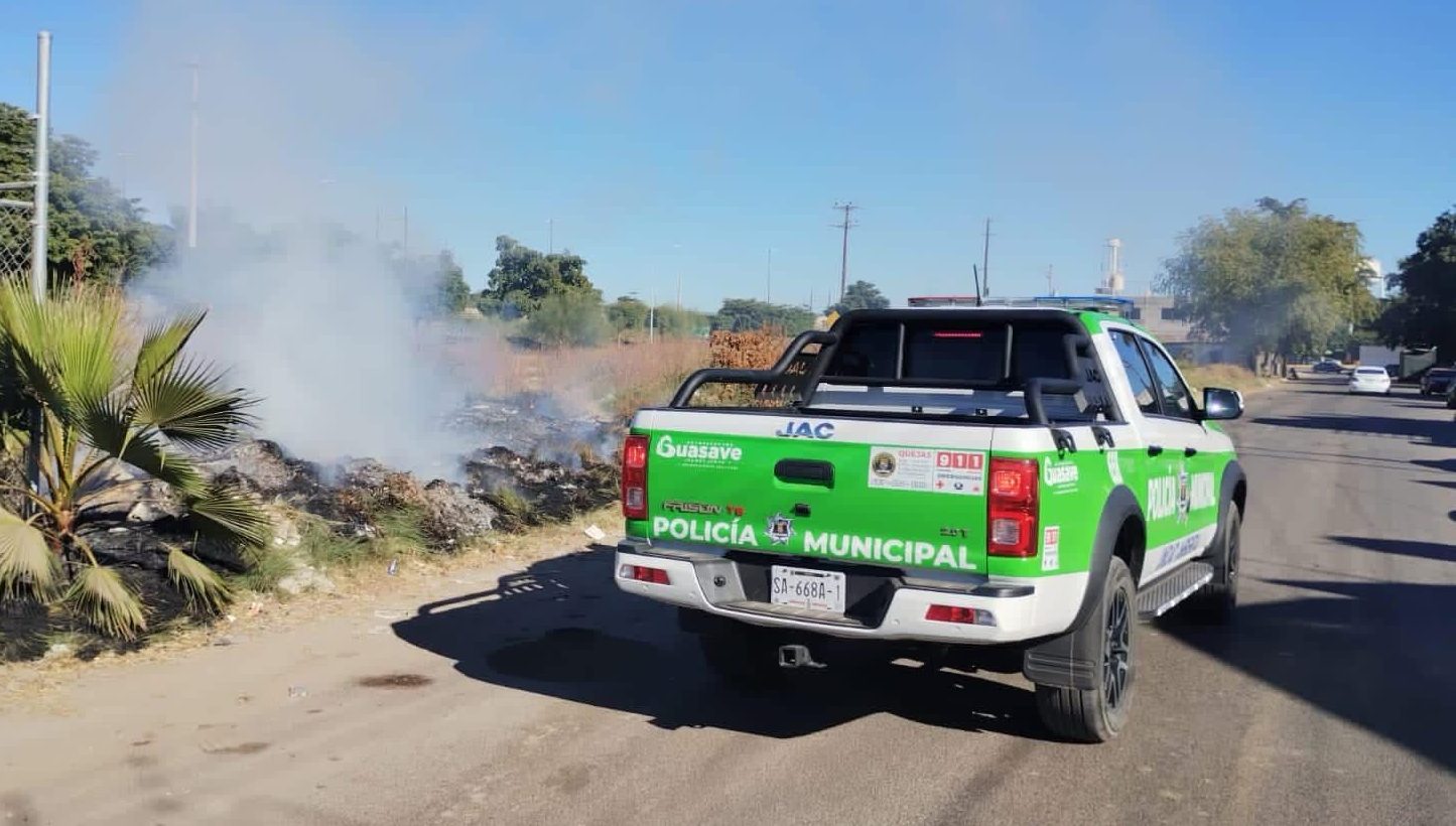 Aplica 5 multas Ecología en Guasave, por tirar basura, quemas y tala de árboles