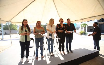 Inaugura Estrella Palacios obras de infraestructura sanitaria en el Alarcón.