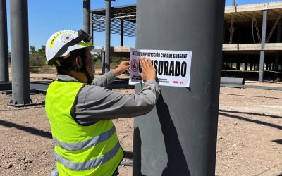 Intensifica inspecciones en obras Protección Civil de Guasave, tras accidente donde falleció una persona