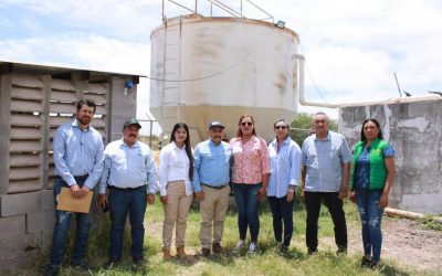 La alcaldesa Evangelina Llanes y CONAGUA visitan plantas de agua potable en comunidades de la Sindicatura de Tres Garantías
