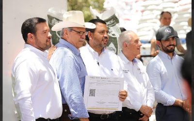 Encabeza Ismael Bello Esquivel programa de entrega de fertilizantes del Bienestar para Sinaloa.