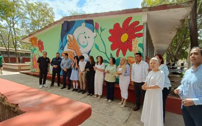 SEPyC entrega murales y aula de medios digitales a escuela donde estudiaba la fallecida menor Danna Sofía