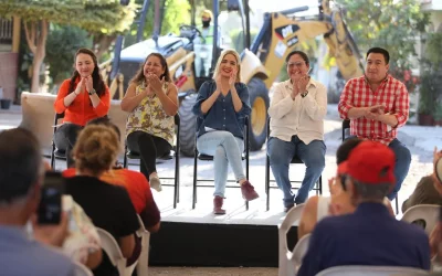 Lleva Estrella Palacios más obras del bienestar al Hogar del Pescador.