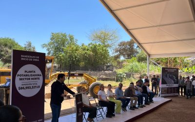 Inicia Gobernador Rocha Moya construcción de planta potabilizadora para zona norte de Culiacán