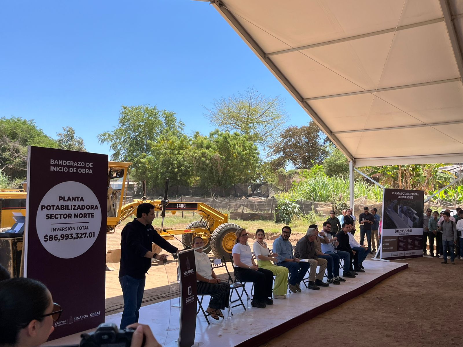 Inicia Gobernador Rocha Moya construcción de planta potabilizadora para zona norte de Culiacán