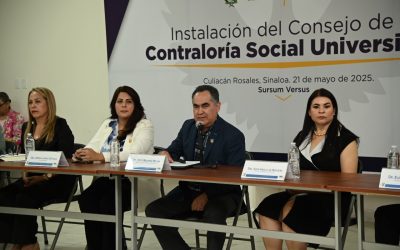 Con pasos firmes en materia de vinculación con sectores sociales, y productivos, Rector Jesús Madueña Molina, al declarar instalado formalmente el Consejo de la Contraloría Social Universitaria