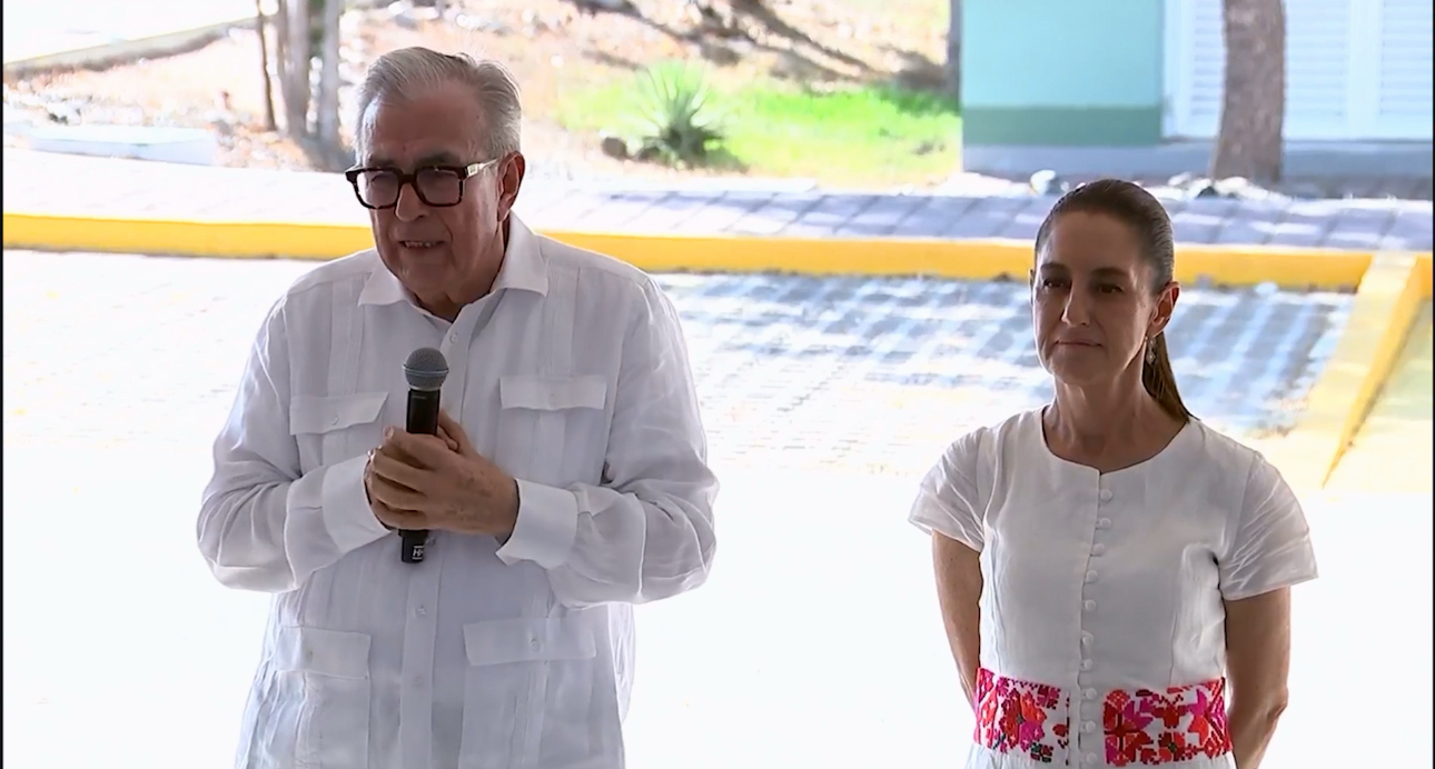 El Gobernador Rocha expresa que la Presidenta Claudia Sheinbaum “es una mujer Universal y de Estado”, al recibirla en Mazatlán