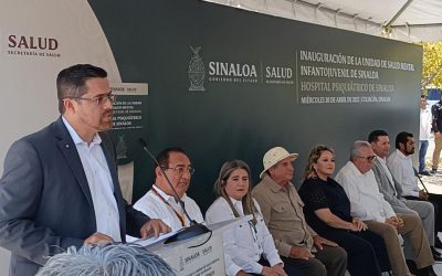 Inauguran en el Hospital Psiquiátrico de Sinaloa, la Unidad de Salud Mental Infantojuvenil